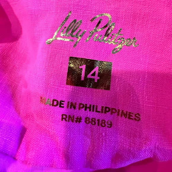 💥Lilly Pulitzer - DRENA Linen Dress NWT- Passion Fruit Pink - Lined - NWT!!!💥 - Picture 2 of 14
